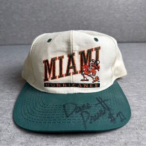 Vintage Miami Hurricanes The Signature Snapback NCAA Hat Autographed